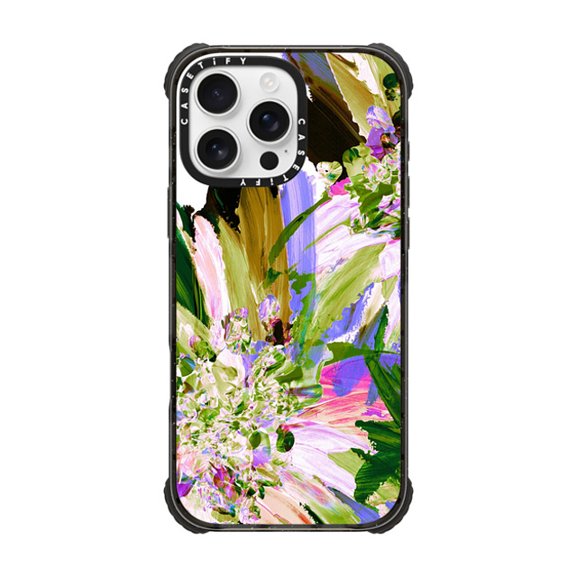 Ebi Emporium x CASETiFY iPhone 16 Pro Max Case Black ウルトラ インパクトケース MagSafe 対応 WEDDING BOUQUET 1, FLORAL PURPLE GREEN PRETTY ABSTRACT ART PAINTING By Ebi Emporium Mother's Day Ebi Emporium x CASETiFY iPhone 16 Pro Max Case Black ウルトラ インパクトケース MagSafe 対応 WEDDING BOUQUET 1, FLORAL PURPLE GREEN PRETTY ABSTRACT ART PAINTING By Ebi Emporium Mother's Day