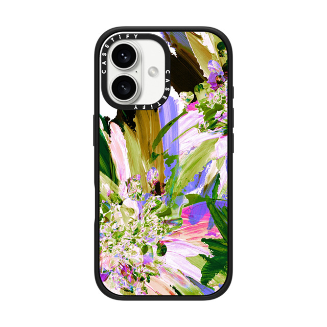Ebi Emporium x CASETiFY iPhone 16 Case Matte Black Impact Case MagSafe Compatible WEDDING BOUQUET 1, FLORAL PURPLE GREEN PRETTY ABSTRACT ART PAINTING By Ebi Emporium Mother's Day Ebi Emporium x CASETiFY iPhone 16 Case Matte Black Impact Case MagSafe Compatible WEDDING BOUQUET 1, FLORAL PURPLE GREEN PRETTY ABSTRACT ART PAINTING By Ebi Emporium Mother's Day