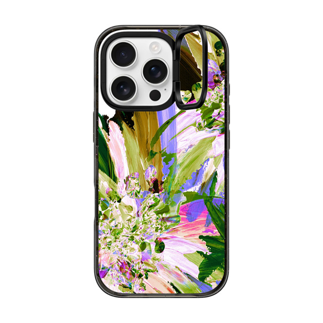 Ebi Emporium x CASETiFY iPhone 16 Pro Case Black インパクトリングスタンドケース MagSafe対応 WEDDING BOUQUET 1, FLORAL PURPLE GREEN PRETTY ABSTRACT ART PAINTING By Ebi Emporium Mother's Day Ebi Emporium x CASETiFY iPhone 16 Pro Case Black インパクトリングスタンドケース MagSafe対応 WEDDING BOUQUET 1, FLORAL PURPLE GREEN PRETTY ABSTRACT ART PAINTING By Ebi Emporium Mother's Day