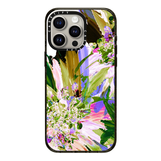 Ebi Emporium x CASETiFY iPhone 15 Pro Max Case Black Impact Case MagSafe Compatible WEDDING BOUQUET 1, FLORAL PURPLE GREEN PRETTY ABSTRACT ART PAINTING By Ebi Emporium Mother's Day Ebi Emporium x CASETiFY iPhone 15 Pro Max Case Black Impact Case MagSafe Compatible WEDDING BOUQUET 1, FLORAL PURPLE GREEN PRETTY ABSTRACT ART PAINTING By Ebi Emporium Mother's Day