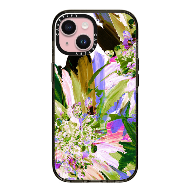 Ebi Emporium x CASETiFY iPhone 15 Case Black Impact Case WEDDING BOUQUET 1, FLORAL PURPLE GREEN PRETTY ABSTRACT ART PAINTING By Ebi Emporium Mother's Day Ebi Emporium x CASETiFY iPhone 15 Case Black Impact Case WEDDING BOUQUET 1, FLORAL PURPLE GREEN PRETTY ABSTRACT ART PAINTING By Ebi Emporium Mother's Day