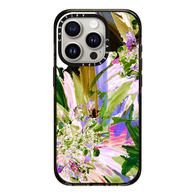 Ebi Emporium x CASETiFY iPhone 15 Pro Case Black Impact Case MagSafe Compatible WEDDING BOUQUET 1, FLORAL PURPLE GREEN PRETTY ABSTRACT ART PAINTING By Ebi Emporium Mother's Day Ebi Emporium x CASETiFY iPhone 15 Pro Case Black Impact Case MagSafe Compatible WEDDING BOUQUET 1, FLORAL PURPLE GREEN PRETTY ABSTRACT ART PAINTING By Ebi Emporium Mother's Day