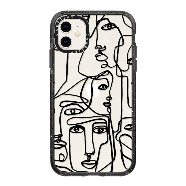Ebi Emporium x CASETiFY iPhone 11 ケース Geometric,Line Art ブラック インパクトケース FACE MOSAIC SKETCH 1 CLEAR CASE IPHONE, ABSTRACT MINIMAL PEOPLE ILLUSTRATION By Ebi Emporium Back to School Ebi Emporium x CASETiFY iPhone 11 ケース Geometric,Line Art ブラック インパクトケース FACE MOSAIC SKETCH 1 CLEAR CASE IPHONE, ABSTRACT MINIMAL PEOPLE ILLUSTRATION By Ebi Emporium Back to School