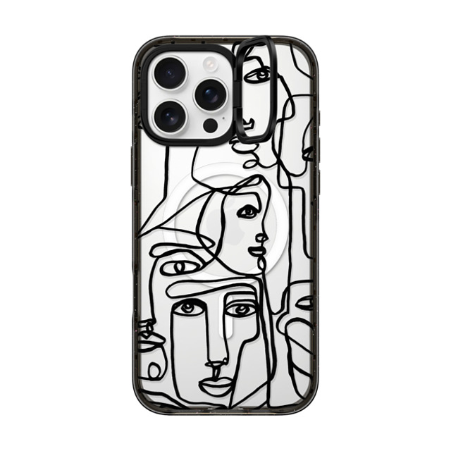 Ebi Emporium x CASETiFY iPhone 16 Pro Max Case Geometric,Line Art Black インパクトリングスタンドケース MagSafe対応 FACE MOSAIC SKETCH 1 CLEAR CASE IPHONE, ABSTRACT MINIMAL PEOPLE ILLUSTRATION By Ebi Emporium Mother's Day Ebi Emporium x CASETiFY iPhone 16 Pro Max Case Geometric,Line Art Black インパクトリングスタンドケース MagSafe対応 FACE MOSAIC SKETCH 1 CLEAR CASE IPHONE, ABSTRACT MINIMAL PEOPLE ILLUSTRATION By Ebi Emporium Mother's Day