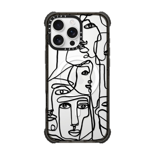 Ebi Emporium x CASETiFY iPhone 16 Pro Max Case Geometric,Line Art Black ウルトラ インパクトケース MagSafe 対応 FACE MOSAIC SKETCH 1 CLEAR CASE IPHONE, ABSTRACT MINIMAL PEOPLE ILLUSTRATION By Ebi Emporium Mother's Day Ebi Emporium x CASETiFY iPhone 16 Pro Max Case Geometric,Line Art Black ウルトラ インパクトケース MagSafe 対応 FACE MOSAIC SKETCH 1 CLEAR CASE IPHONE, ABSTRACT MINIMAL PEOPLE ILLUSTRATION By Ebi Emporium Mother's Day