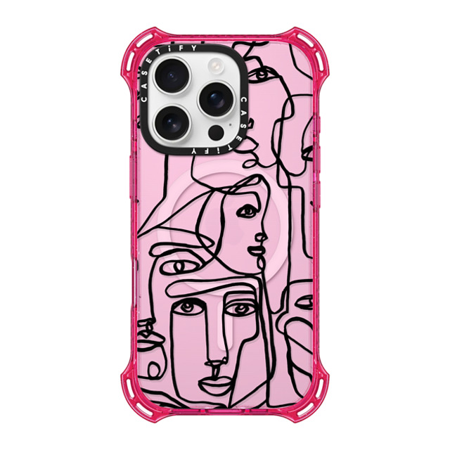 Ebi Emporium x CASETiFY iPhone 16 Pro Case プリムローズ ピンク バウンスケース FACE MOSAIC SKETCH 1 CLEAR CASE IPHONE, ABSTRACT MINIMAL PEOPLE ILLUSTRATION By Ebi Emporium Ebi Emporium x CASETiFY iPhone 16 Pro Case プリムローズ ピンク バウンスケース FACE MOSAIC SKETCH 1 CLEAR CASE IPHONE, ABSTRACT MINIMAL PEOPLE ILLUSTRATION By Ebi Emporium