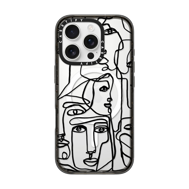 Ebi Emporium x CASETiFY iPhone 16 Pro Case Geometric,Line Art Black Impact Case MagSafe Compatible FACE MOSAIC SKETCH 1 CLEAR CASE IPHONE, ABSTRACT MINIMAL PEOPLE ILLUSTRATION By Ebi Emporium Mother's Day Ebi Emporium x CASETiFY iPhone 16 Pro Case Geometric,Line Art Black Impact Case MagSafe Compatible FACE MOSAIC SKETCH 1 CLEAR CASE IPHONE, ABSTRACT MINIMAL PEOPLE ILLUSTRATION By Ebi Emporium Mother's Day