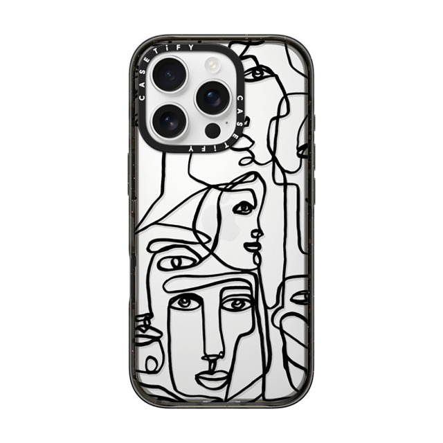 Ebi Emporium x CASETiFY iPhone 16 Pro Case Geometric,Line Art Black インパクトケース FACE MOSAIC SKETCH 1 CLEAR CASE IPHONE, ABSTRACT MINIMAL PEOPLE ILLUSTRATION By Ebi Emporium Mother's Day Ebi Emporium x CASETiFY iPhone 16 Pro Case Geometric,Line Art Black インパクトケース FACE MOSAIC SKETCH 1 CLEAR CASE IPHONE, ABSTRACT MINIMAL PEOPLE ILLUSTRATION By Ebi Emporium Mother's Day