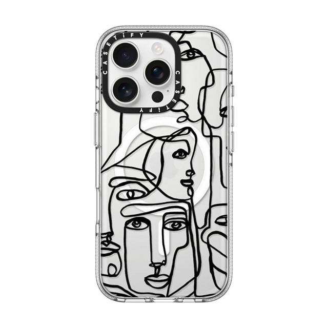 Ebi Emporium x CASETiFY iPhone 16 Pro ケース Geometric,Line Art クリア クリア ケース MagSafe対応 FACE MOSAIC SKETCH 1 CLEAR CASE IPHONE, ABSTRACT MINIMAL PEOPLE ILLUSTRATION By Ebi Emporium Father's Day Ebi Emporium x CASETiFY iPhone 16 Pro ケース Geometric,Line Art クリア クリア ケース MagSafe対応 FACE MOSAIC SKETCH 1 CLEAR CASE IPHONE, ABSTRACT MINIMAL PEOPLE ILLUSTRATION By Ebi Emporium Father's Day