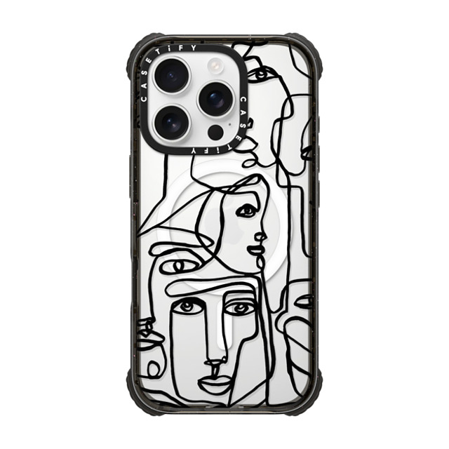 Ebi Emporium x CASETiFY iPhone 16 Pro Case Geometric,Line Art Black ウルトラ インパクトケース MagSafe 対応 FACE MOSAIC SKETCH 1 CLEAR CASE IPHONE, ABSTRACT MINIMAL PEOPLE ILLUSTRATION By Ebi Emporium Mother's Day Ebi Emporium x CASETiFY iPhone 16 Pro Case Geometric,Line Art Black ウルトラ インパクトケース MagSafe 対応 FACE MOSAIC SKETCH 1 CLEAR CASE IPHONE, ABSTRACT MINIMAL PEOPLE ILLUSTRATION By Ebi Emporium Mother's Day