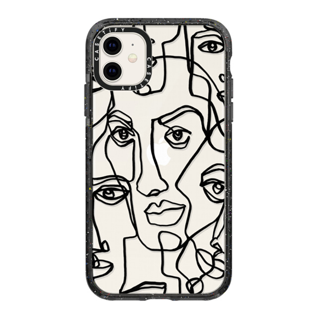 Ebi Emporium x CASETiFY iPhone 11 ケース Geometric,Line Art ブラック インパクトケース FACE MOSAIC SKETCH 4 CLEAR CASE IPHONE, ABSTRACT MINIMAL PEOPLE MEN ILLUSTRATION By Ebi Emporium Back to School Ebi Emporium x CASETiFY iPhone 11 ケース Geometric,Line Art ブラック インパクトケース FACE MOSAIC SKETCH 4 CLEAR CASE IPHONE, ABSTRACT MINIMAL PEOPLE MEN ILLUSTRATION By Ebi Emporium Back to School