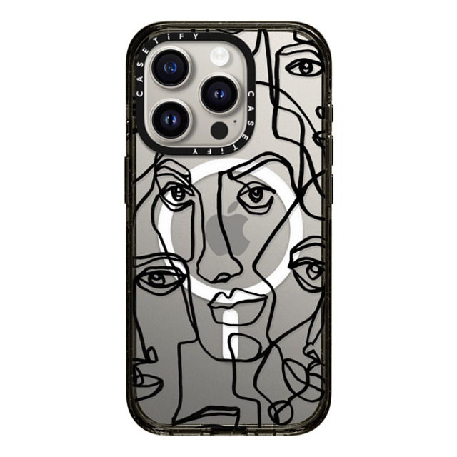 Ebi Emporium x CASETiFY iPhone 15 Pro ケース Geometric,Line Art ブラック インパクトケース MagSafe対応 FACE MOSAIC SKETCH 4 CLEAR CASE IPHONE, ABSTRACT MINIMAL PEOPLE MEN ILLUSTRATION By Ebi Emporium Back to School Ebi Emporium x CASETiFY iPhone 15 Pro ケース Geometric,Line Art ブラック インパクトケース MagSafe対応 FACE MOSAIC SKETCH 4 CLEAR CASE IPHONE, ABSTRACT MINIMAL PEOPLE MEN ILLUSTRATION By Ebi Emporium Back to School