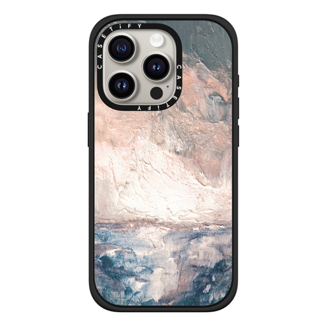 Ebi Emporium x CASETiFY iPhone 15 Pro Case マットブラック Impact Case MagSafe Compatible RISING TIDES 2, PEACH BLUE GRAY BEACH OCEAN WAVES BY EBI EMPORIUM Mother's Day Ebi Emporium x CASETiFY iPhone 15 Pro Case マットブラック Impact Case MagSafe Compatible RISING TIDES 2, PEACH BLUE GRAY BEACH OCEAN WAVES BY EBI EMPORIUM Mother's Day