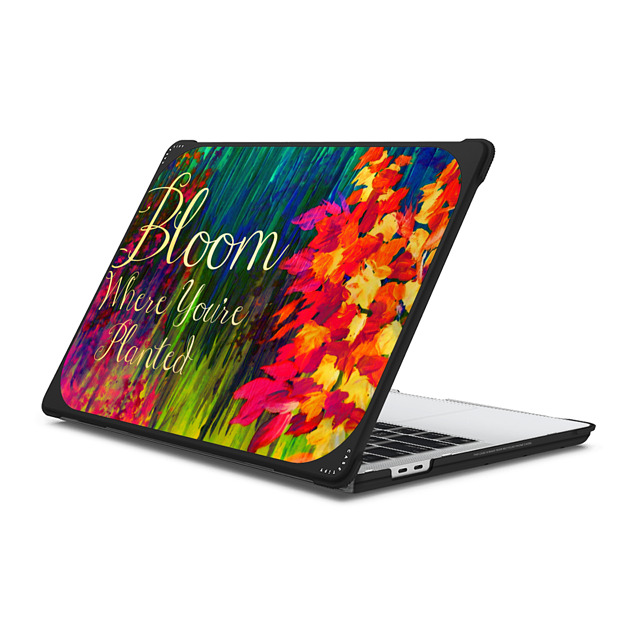 Ebi Emporium x CASETiFY MacBook Pro 13-inch (M1 / M2 / Intel) Floral,Rainbow ブラック バウンス ケース BLOOM WHERE YOU'RE PLANTED - Colorful Fine Art Floral Typography Abstract Flowers Nature Garden Summer Wisdom Neon Rainbow Multicolor Acrylic Painting Quote Design Ebi Emporium x CASETiFY MacBook Pro 13-inch (M1 / M2 / Intel) Floral,Rainbow ブラック バウンス ケース BLOOM WHERE YOU'RE PLANTED - Colorful Fine Art Floral Typography Abstract Flowers Nature Garden Summer Wisdom Neon Rainbow Multicolor Acrylic Painting Quote Design