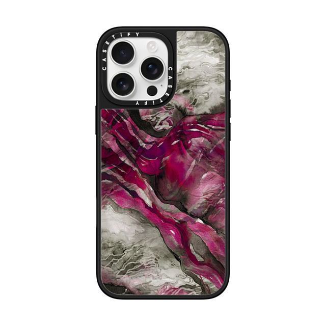 Ebi Emporium x CASETiFY iPhone 16 Pro Max ケース Silver on Black ミラーケース MagSafe対応 FUCHSIA LACE SYMPHONY, Chic Feminine Gothic Magenta Pink Drama Fashion Winter Elegant Modern Abstract Pattern Painting Ebi Emporium Back to School Ebi Emporium x CASETiFY iPhone 16 Pro Max ケース Silver on Black ミラーケース MagSafe対応 FUCHSIA LACE SYMPHONY, Chic Feminine Gothic Magenta Pink Drama Fashion Winter Elegant Modern Abstract Pattern Painting Ebi Emporium Back to School