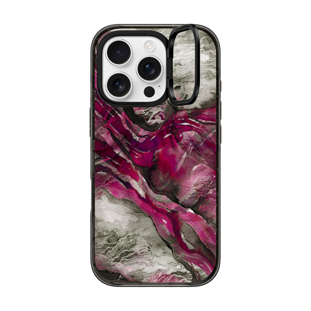 Ebi Emporium x CASETiFY iPhone 16 Pro Case Black インパクトリングスタンドケース MagSafe対応 FUCHSIA LACE SYMPHONY, Chic Feminine Gothic Magenta Pink Drama Fashion Winter Elegant Modern Abstract Pattern Painting Ebi Emporium Back to School Ebi Emporium x CASETiFY iPhone 16 Pro Case Black インパクトリングスタンドケース MagSafe対応 FUCHSIA LACE SYMPHONY, Chic Feminine Gothic Magenta Pink Drama Fashion Winter Elegant Modern Abstract Pattern Painting Ebi Emporium Back to School