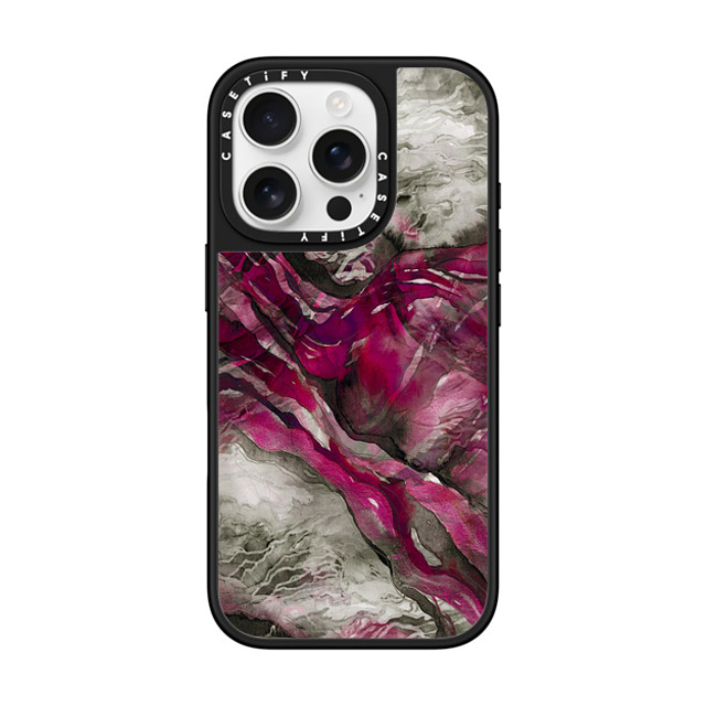 Ebi Emporium x CASETiFY iPhone 16 Pro ケース Silver on Black ミラーケース MagSafe対応 FUCHSIA LACE SYMPHONY, Chic Feminine Gothic Magenta Pink Drama Fashion Winter Elegant Modern Abstract Pattern Painting Ebi Emporium Back to School Ebi Emporium x CASETiFY iPhone 16 Pro ケース Silver on Black ミラーケース MagSafe対応 FUCHSIA LACE SYMPHONY, Chic Feminine Gothic Magenta Pink Drama Fashion Winter Elegant Modern Abstract Pattern Painting Ebi Emporium Back to School