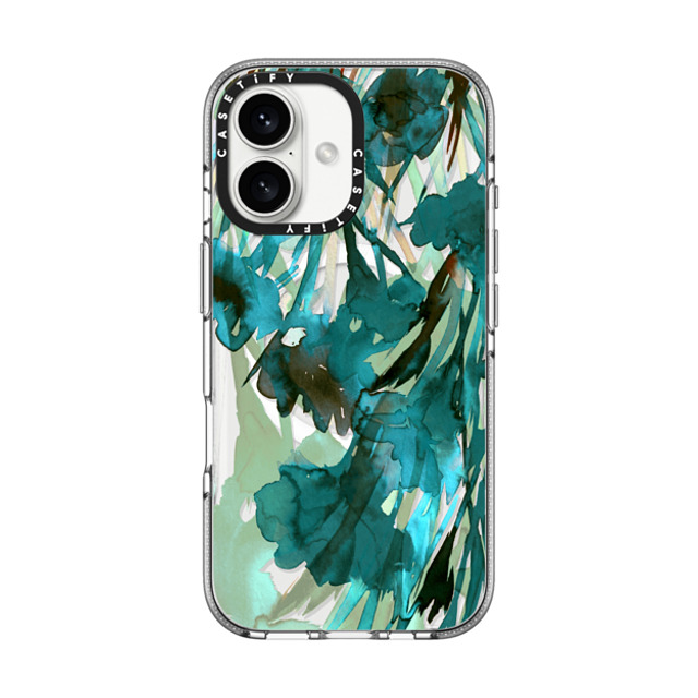 Ebi Emporium x CASETiFY iPhone 16 Case Clear Clear Case MagSafe Compatible DANCING IN THE GARDEN 1, TEAL BLUE MINT GREEN Colorful Floral Watercolor Abstract Aqua Flowers Painting Botanical Lovely Fresh Nature Ebi Emporium Father's Day Ebi Emporium x CASETiFY iPhone 16 Case Clear Clear Case MagSafe Compatible DANCING IN THE GARDEN 1, TEAL BLUE MINT GREEN Colorful Floral Watercolor Abstract Aqua Flowers Painting Botanical Lovely Fresh Nature Ebi Emporium Father's Day