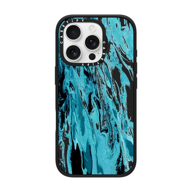 Ebi Emporium x CASETiFY iPhone 16 Pro Case Matte Black Impact Case MagSafe Compatible WITH THE TIDES, TURQUOISE Ocean Waves Summer Beach Colorful Aqua Teal Sea Nautical Coastal Chic Transparent Abstract Painting Back to School Ebi Emporium x CASETiFY iPhone 16 Pro Case Matte Black Impact Case MagSafe Compatible WITH THE TIDES, TURQUOISE Ocean Waves Summer Beach Colorful Aqua Teal Sea Nautical Coastal Chic Transparent Abstract Painting Back to School