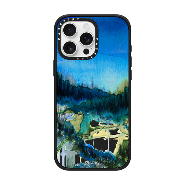 Ebi Emporium x CASETiFY iPhone 16 Pro Max Case Nature,Fine Art Matte Black Impact Case MagSafe Compatible NATURE REIGNS SUPREME 2, FOREST TREES BLUE GREEN WATERCOLOR ABSTRACT PAINTING Back to School Ebi Emporium x CASETiFY iPhone 16 Pro Max Case Nature,Fine Art Matte Black Impact Case MagSafe Compatible NATURE REIGNS SUPREME 2, FOREST TREES BLUE GREEN WATERCOLOR ABSTRACT PAINTING Back to School