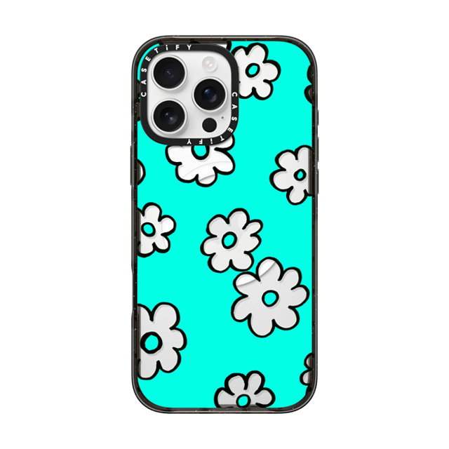 Ebi Emporium x CASETiFY iPhone 16 Pro Max ケース ブラック インパクトケース MagSafe対応 HAPPY SUMMER FLOWERS IPHONE, RETRO AQUA TURQUOISE PRETTY DAISY FLORAL COLORFUL CLEAR CASE By Ebi Emporium Father's Day Ebi Emporium x CASETiFY iPhone 16 Pro Max ケース ブラック インパクトケース MagSafe対応 HAPPY SUMMER FLOWERS IPHONE, RETRO AQUA TURQUOISE PRETTY DAISY FLORAL COLORFUL CLEAR CASE By Ebi Emporium Father's Day