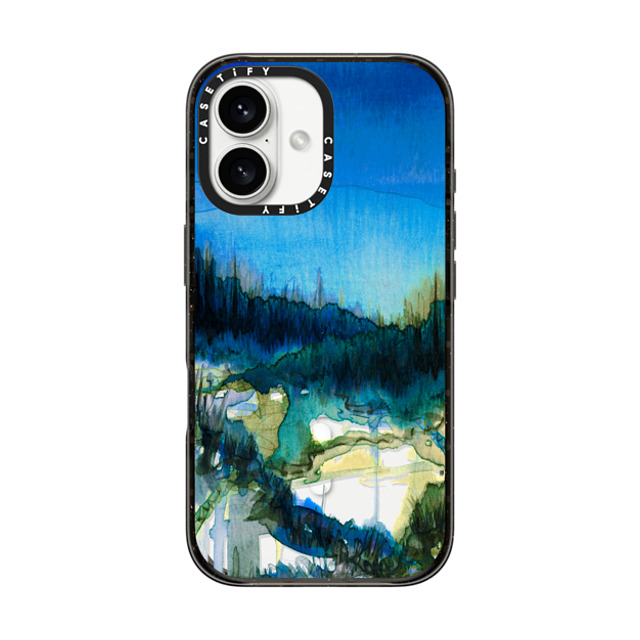 Ebi Emporium x CASETiFY iPhone 16 Case Nature,Fine Art Black Impact Case MagSafe Compatible NATURE REIGNS SUPREME 2, FOREST TREES BLUE GREEN WATERCOLOR ABSTRACT PAINTING Back to School Ebi Emporium x CASETiFY iPhone 16 Case Nature,Fine Art Black Impact Case MagSafe Compatible NATURE REIGNS SUPREME 2, FOREST TREES BLUE GREEN WATERCOLOR ABSTRACT PAINTING Back to School