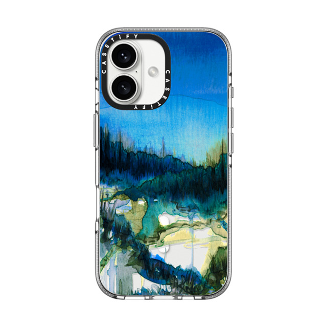 Ebi Emporium x CASETiFY iPhone 16 Case Nature,Fine Art クリア クリア ケース MagSafe対応 NATURE REIGNS SUPREME 2, FOREST TREES BLUE GREEN WATERCOLOR ABSTRACT PAINTING Back to School Ebi Emporium x CASETiFY iPhone 16 Case Nature,Fine Art クリア クリア ケース MagSafe対応 NATURE REIGNS SUPREME 2, FOREST TREES BLUE GREEN WATERCOLOR ABSTRACT PAINTING Back to School