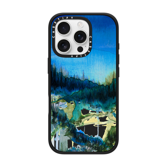 Ebi Emporium x CASETiFY iPhone 16 Pro Case Nature,Fine Art Matte Black Impact Case MagSafe Compatible NATURE REIGNS SUPREME 2, FOREST TREES BLUE GREEN WATERCOLOR ABSTRACT PAINTING Back to School Ebi Emporium x CASETiFY iPhone 16 Pro Case Nature,Fine Art Matte Black Impact Case MagSafe Compatible NATURE REIGNS SUPREME 2, FOREST TREES BLUE GREEN WATERCOLOR ABSTRACT PAINTING Back to School