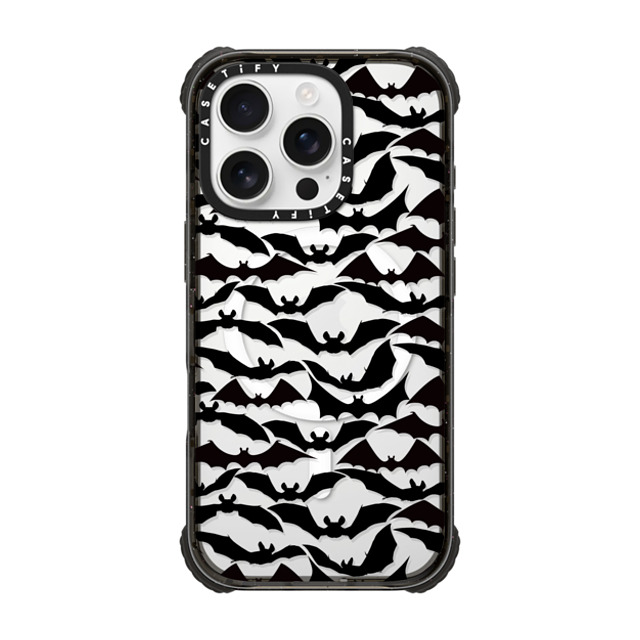 Ebi Emporium x CASETiFY iPhone 16 Pro Case Black ウルトラ インパクトケース MagSafe 対応 GOING BATTY - HALLOWEEN BATS SPOOKY BLACK PATTERN By Ebi Emporium Ebi Emporium x CASETiFY iPhone 16 Pro Case Black ウルトラ インパクトケース MagSafe 対応 GOING BATTY - HALLOWEEN BATS SPOOKY BLACK PATTERN By Ebi Emporium