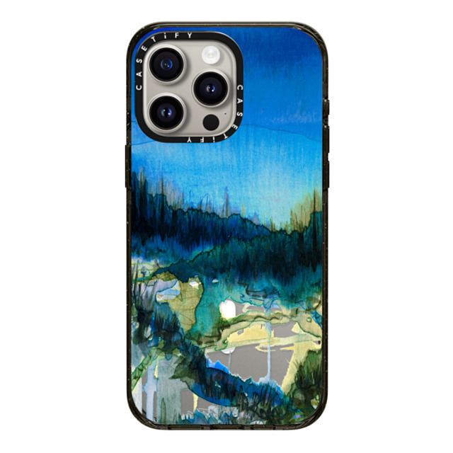 Ebi Emporium x CASETiFY iPhone 15 Pro Max Case Nature,Fine Art Black Impact Case MagSafe Compatible NATURE REIGNS SUPREME 2, FOREST TREES BLUE GREEN WATERCOLOR ABSTRACT PAINTING Back to School Ebi Emporium x CASETiFY iPhone 15 Pro Max Case Nature,Fine Art Black Impact Case MagSafe Compatible NATURE REIGNS SUPREME 2, FOREST TREES BLUE GREEN WATERCOLOR ABSTRACT PAINTING Back to School
