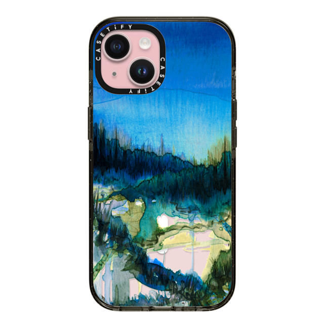 Ebi Emporium x CASETiFY iPhone 15 Case Nature,Fine Art Black Impact Case MagSafe Compatible NATURE REIGNS SUPREME 2, FOREST TREES BLUE GREEN WATERCOLOR ABSTRACT PAINTING Back to School Ebi Emporium x CASETiFY iPhone 15 Case Nature,Fine Art Black Impact Case MagSafe Compatible NATURE REIGNS SUPREME 2, FOREST TREES BLUE GREEN WATERCOLOR ABSTRACT PAINTING Back to School