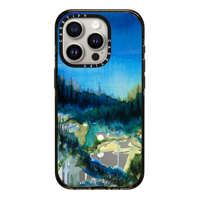 Ebi Emporium x CASETiFY iPhone 15 Pro Case Nature,Fine Art Black Impact Case MagSafe Compatible NATURE REIGNS SUPREME 2, FOREST TREES BLUE GREEN WATERCOLOR ABSTRACT PAINTING Back to School Ebi Emporium x CASETiFY iPhone 15 Pro Case Nature,Fine Art Black Impact Case MagSafe Compatible NATURE REIGNS SUPREME 2, FOREST TREES BLUE GREEN WATERCOLOR ABSTRACT PAINTING Back to School