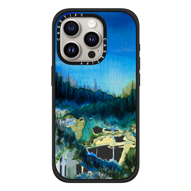 Ebi Emporium x CASETiFY iPhone 15 Pro Case Nature,Fine Art Matte Black Impact Case MagSafe Compatible NATURE REIGNS SUPREME 2, FOREST TREES BLUE GREEN WATERCOLOR ABSTRACT PAINTING Back to School Ebi Emporium x CASETiFY iPhone 15 Pro Case Nature,Fine Art Matte Black Impact Case MagSafe Compatible NATURE REIGNS SUPREME 2, FOREST TREES BLUE GREEN WATERCOLOR ABSTRACT PAINTING Back to School