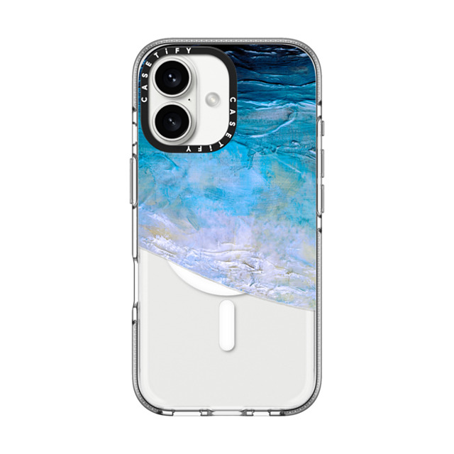 Ebi Emporium x CASETiFY iPhone 16 ケース Fine Art クリア クリア ケース MagSafe対応 OCEAN CALLING 2 BLUE LILAC, OCEAN WAVES SEA COASTAL ABSTRACT PAINTING Back to School Ebi Emporium x CASETiFY iPhone 16 ケース Fine Art クリア クリア ケース MagSafe対応 OCEAN CALLING 2 BLUE LILAC, OCEAN WAVES SEA COASTAL ABSTRACT PAINTING Back to School