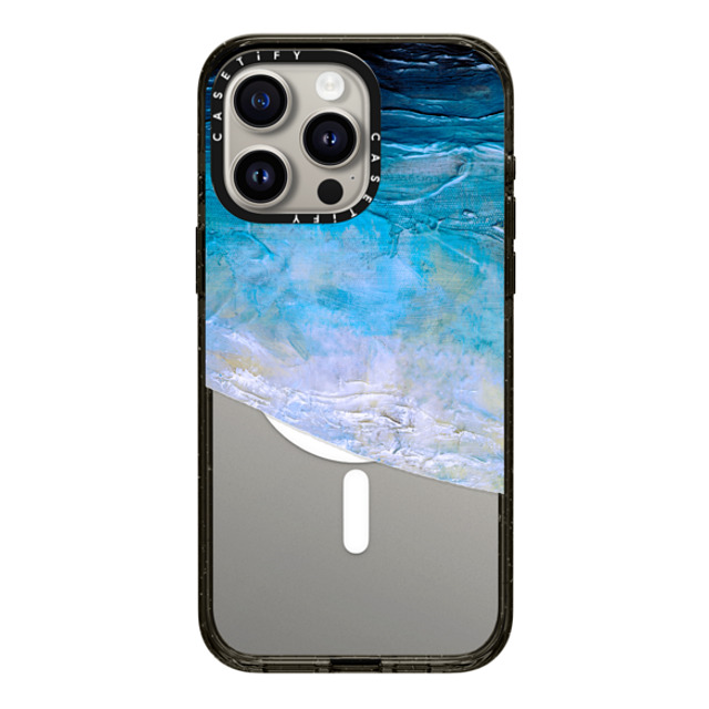 Ebi Emporium x CASETiFY iPhone 15 Pro Max ケース Fine Art ブラック インパクトケース MagSafe対応 OCEAN CALLING 2 BLUE LILAC, OCEAN WAVES SEA COASTAL ABSTRACT PAINTING Back to School Ebi Emporium x CASETiFY iPhone 15 Pro Max ケース Fine Art ブラック インパクトケース MagSafe対応 OCEAN CALLING 2 BLUE LILAC, OCEAN WAVES SEA COASTAL ABSTRACT PAINTING Back to School