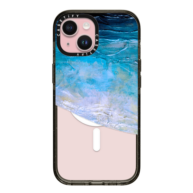 Ebi Emporium x CASETiFY iPhone 15 ケース Fine Art ブラック インパクトケース MagSafe対応 OCEAN CALLING 2 BLUE LILAC, OCEAN WAVES SEA COASTAL ABSTRACT PAINTING Back to School Ebi Emporium x CASETiFY iPhone 15 ケース Fine Art ブラック インパクトケース MagSafe対応 OCEAN CALLING 2 BLUE LILAC, OCEAN WAVES SEA COASTAL ABSTRACT PAINTING Back to School