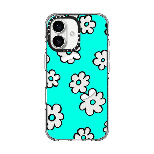 Ebi Emporium x CASETiFY iPhone 16 ケース クリア クリア ケース MagSafe対応 HAPPY SUMMER FLOWERS IPHONE, RETRO AQUA TURQUOISE PRETTY DAISY FLORAL COLORFUL CLEAR CASE By Ebi Emporium Father's Day Ebi Emporium x CASETiFY iPhone 16 ケース クリア クリア ケース MagSafe対応 HAPPY SUMMER FLOWERS IPHONE, RETRO AQUA TURQUOISE PRETTY DAISY FLORAL COLORFUL CLEAR CASE By Ebi Emporium Father's Day