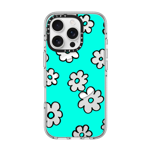 Ebi Emporium x CASETiFY iPhone 16 Pro Case Clear Clear Case MagSafe Compatible HAPPY SUMMER FLOWERS IPHONE, RETRO AQUA TURQUOISE PRETTY DAISY FLORAL COLORFUL CLEAR CASE By Ebi Emporium Father's Day Ebi Emporium x CASETiFY iPhone 16 Pro Case Clear Clear Case MagSafe Compatible HAPPY SUMMER FLOWERS IPHONE, RETRO AQUA TURQUOISE PRETTY DAISY FLORAL COLORFUL CLEAR CASE By Ebi Emporium Father's Day