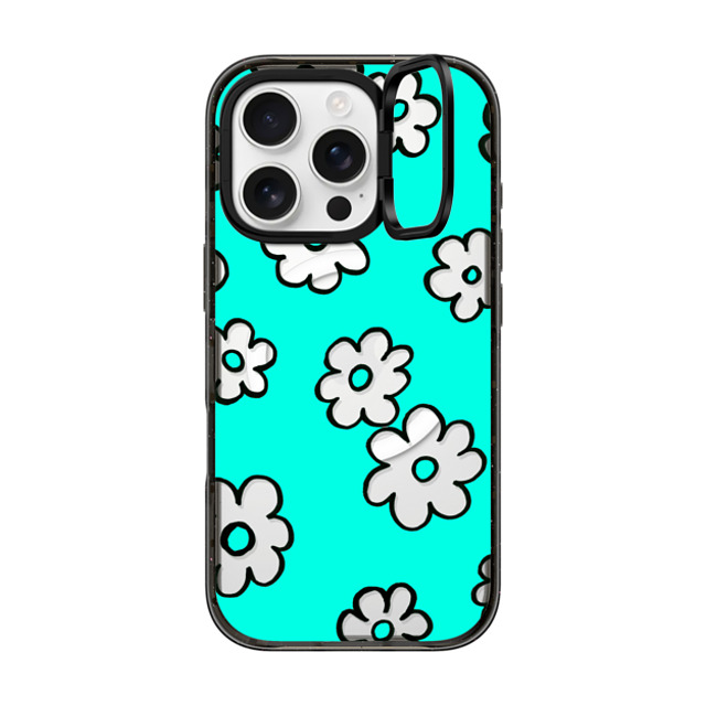 Ebi Emporium x CASETiFY iPhone 16 Pro Case Black インパクトリングスタンドケース MagSafe対応 HAPPY SUMMER FLOWERS IPHONE, RETRO AQUA TURQUOISE PRETTY DAISY FLORAL COLORFUL CLEAR CASE By Ebi Emporium Father's Day Ebi Emporium x CASETiFY iPhone 16 Pro Case Black インパクトリングスタンドケース MagSafe対応 HAPPY SUMMER FLOWERS IPHONE, RETRO AQUA TURQUOISE PRETTY DAISY FLORAL COLORFUL CLEAR CASE By Ebi Emporium Father's Day