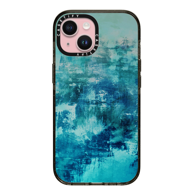 Ebi Emporium x CASETiFY iPhone 15 ケース ブラック インパクトケース OFF THE GRID 4 Cool Coastal Summer Whimsical Turquoise Teal Aqua Abstract Watercolor Acrylic Fine Art Painting Nautical Beach Ocean Swirls Modern Design Mother's Day Ebi Emporium x CASETiFY iPhone 15 ケース ブラック インパクトケース OFF THE GRID 4 Cool Coastal Summer Whimsical Turquoise Teal Aqua Abstract Watercolor Acrylic Fine Art Painting Nautical Beach Ocean Swirls Modern Design Mother's Day