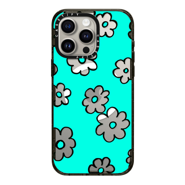 Ebi Emporium x CASETiFY iPhone 15 Pro Max Case Black Impact Case MagSafe Compatible HAPPY SUMMER FLOWERS IPHONE, RETRO AQUA TURQUOISE PRETTY DAISY FLORAL COLORFUL CLEAR CASE By Ebi Emporium Ebi Emporium x CASETiFY iPhone 15 Pro Max Case Black Impact Case MagSafe Compatible HAPPY SUMMER FLOWERS IPHONE, RETRO AQUA TURQUOISE PRETTY DAISY FLORAL COLORFUL CLEAR CASE By Ebi Emporium
