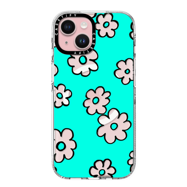 Ebi Emporium x CASETiFY iPhone 15 Case Clear Clear Case MagSafe Compatible HAPPY SUMMER FLOWERS IPHONE, RETRO AQUA TURQUOISE PRETTY DAISY FLORAL COLORFUL CLEAR CASE By Ebi Emporium Father's Day Ebi Emporium x CASETiFY iPhone 15 Case Clear Clear Case MagSafe Compatible HAPPY SUMMER FLOWERS IPHONE, RETRO AQUA TURQUOISE PRETTY DAISY FLORAL COLORFUL CLEAR CASE By Ebi Emporium Father's Day