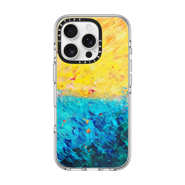 Ebi Emporium x CASETiFY iPhone 16 Pro Case Clear Clear Case MagSafe Compatible THE DIVIDE - Colorful Sunshine Yellow Turquoise Roal Blue Ocean Waves Sea Beach Summer Splash Bold Abstract Painting Mother's Day Ebi Emporium x CASETiFY iPhone 16 Pro Case Clear Clear Case MagSafe Compatible THE DIVIDE - Colorful Sunshine Yellow Turquoise Roal Blue Ocean Waves Sea Beach Summer Splash Bold Abstract Painting Mother's Day