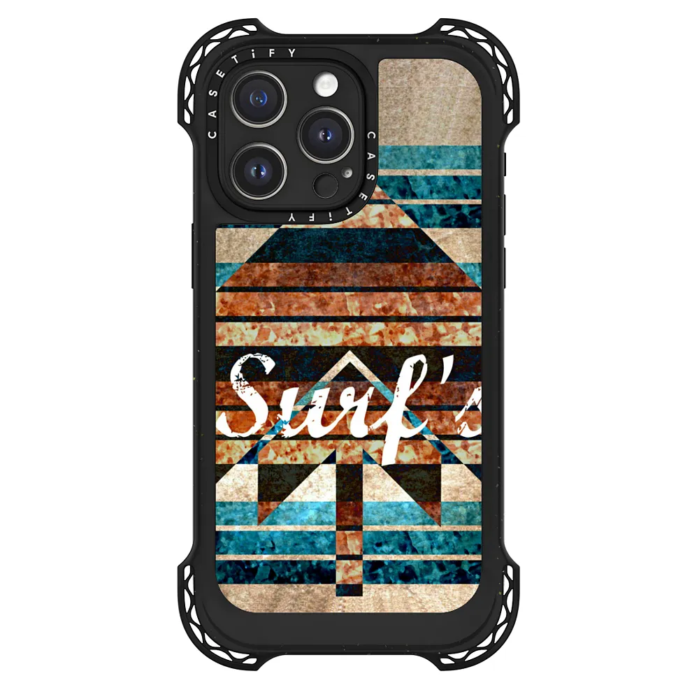 SURF'S UP - Whimsical Beach Surfing Ocean Waves Sand Nautical