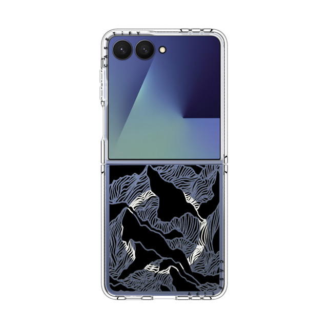 Ebi Emporium x CASETiFY Galaxy Z Flip7 Case Nature,Line Art クリア マグネット式 クリアケース AIM HIGH 2, MOUNTAINS B & W MINIMALIST NATURE ILLUSTRATION New iPhone Ebi Emporium x CASETiFY Galaxy Z Flip7 Case Nature,Line Art クリア マグネット式 クリアケース AIM HIGH 2, MOUNTAINS B & W MINIMALIST NATURE ILLUSTRATION New iPhone