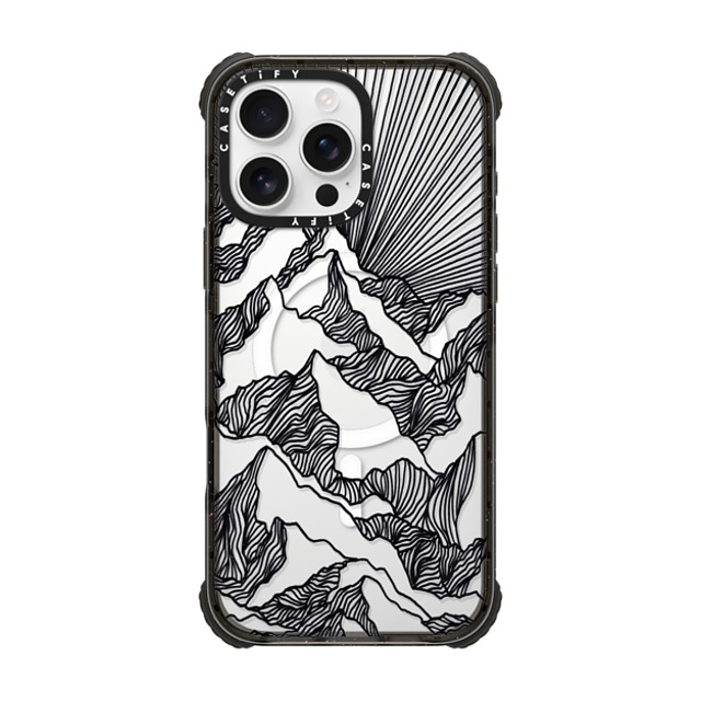 Ebi Emporium x CASETiFY iPhone 16 Pro Max Case Black ウルトラ インパクトケース MagSafe 対応 AIM HIGH 1, MOUNTAINS B & W MINIMALIST NATURE ILLUSTRATION Ebi Emporium x CASETiFY iPhone 16 Pro Max Case Black ウルトラ インパクトケース MagSafe 対応 AIM HIGH 1, MOUNTAINS B & W MINIMALIST NATURE ILLUSTRATION