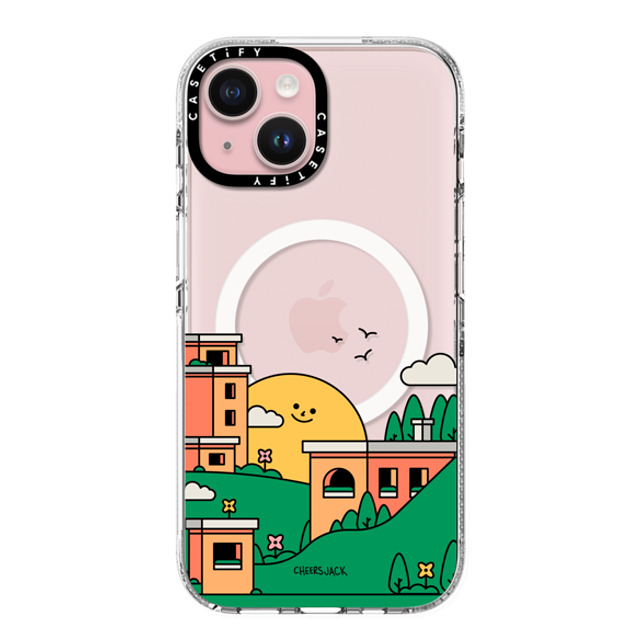 Cheers Jack x CASETiFY iPhone 15 ケース クリア クリア ケース MagSafe対応 Bliss