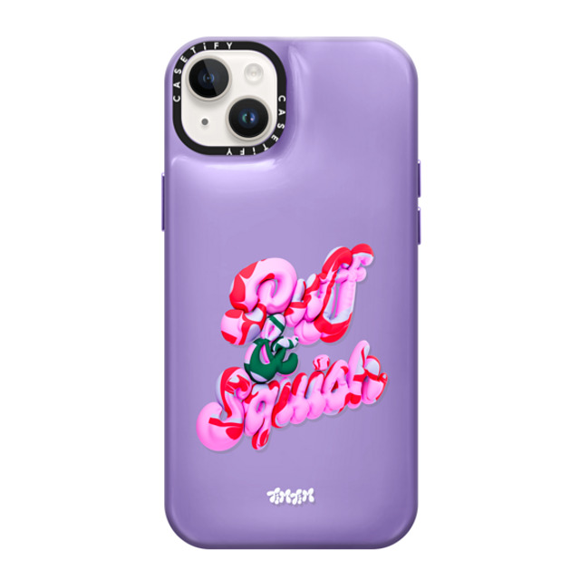 Timea Balo x CASETiFY iPhone 14 Plus ケース バイオレット パープル ピローケース Puff by TimTim Mother's Day Timea Balo x CASETiFY iPhone 14 Plus ケース バイオレット パープル ピローケース Puff by TimTim Mother's Day