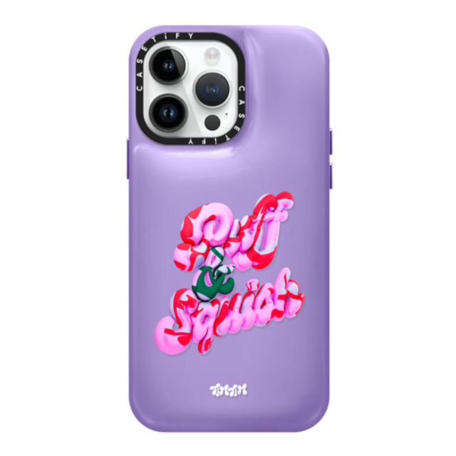 Timea Balo x CASETiFY iPhone 14 Pro Max ケース バイオレット パープル ピローケース Puff by TimTim