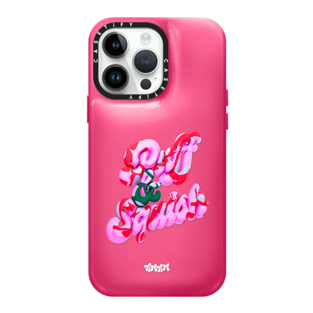 Timea Balo x CASETiFY iPhone 14 Pro Max Case Berry Pink ピローケース Puff by TimTim Timea Balo x CASETiFY iPhone 14 Pro Max Case Berry Pink ピローケース Puff by TimTim